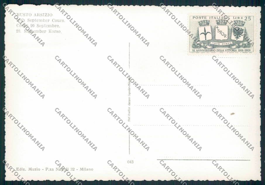Varese Busto Arsizio FG cartolina EE0899 – retro
