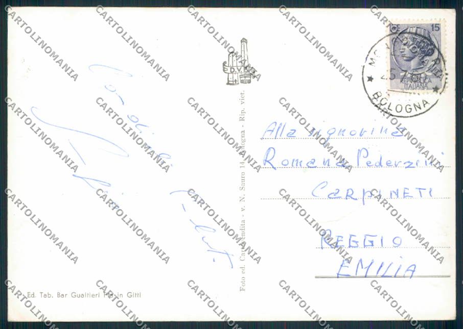 Bologna Monghidoro Foto FG cartolina EE0919 – retro