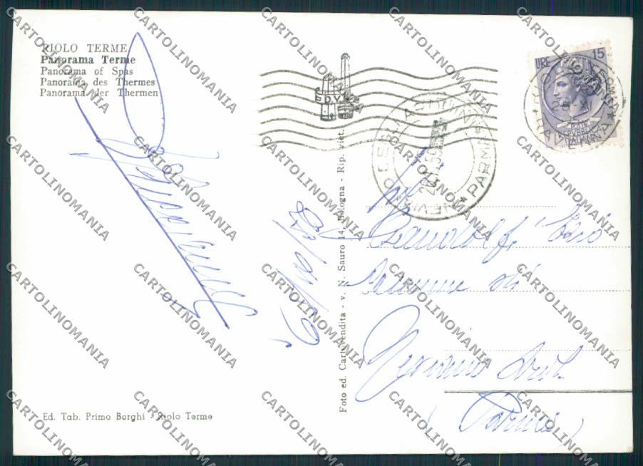 Ravenna Riolo Foto FG cartolina EE0922 – retro