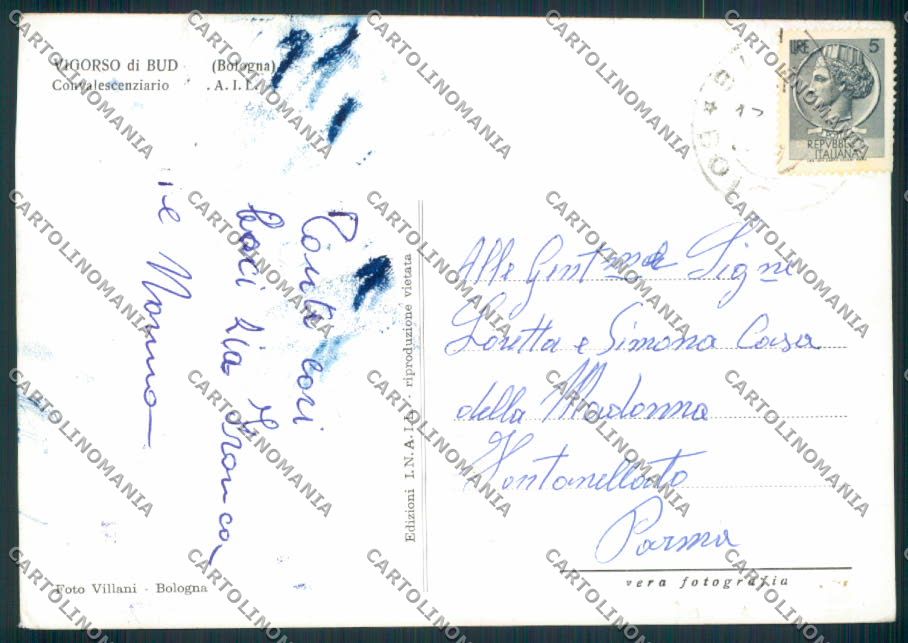 Bologna Vigorso Budrio ABRASA Foto FG cartolina EE0923 – retro