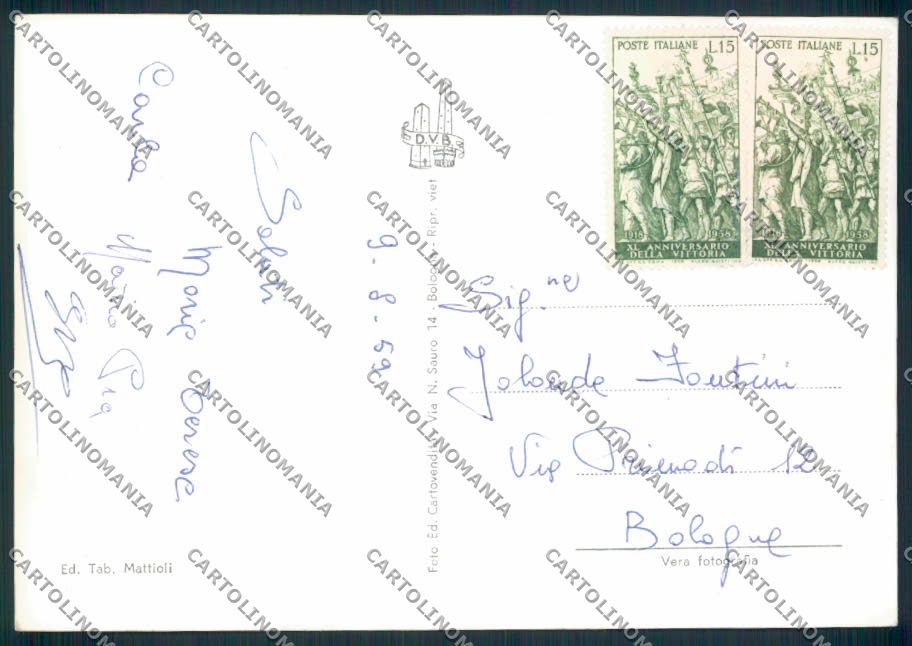 Bologna Lizzano in Belvedere Foto FG cartolina EE0926 – retro