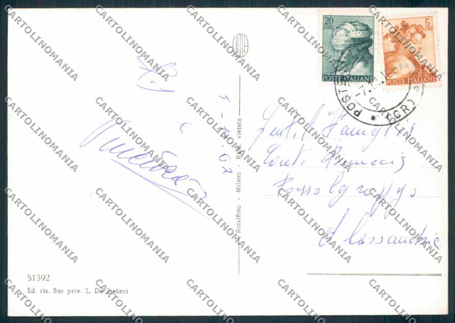 Cremona Isola Dovarese Foto FG cartolina EE0928 – retro