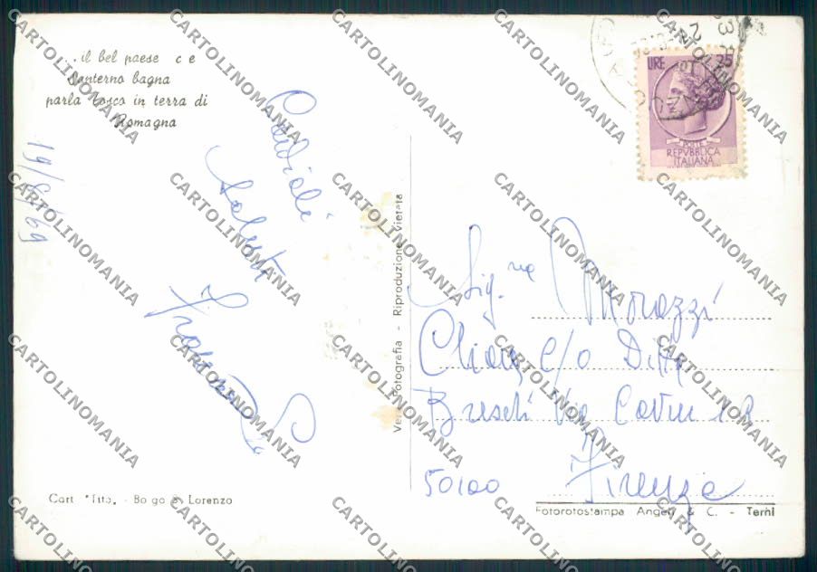 Firenze Firenzuola Foto FG cartolina EE0931 – retro