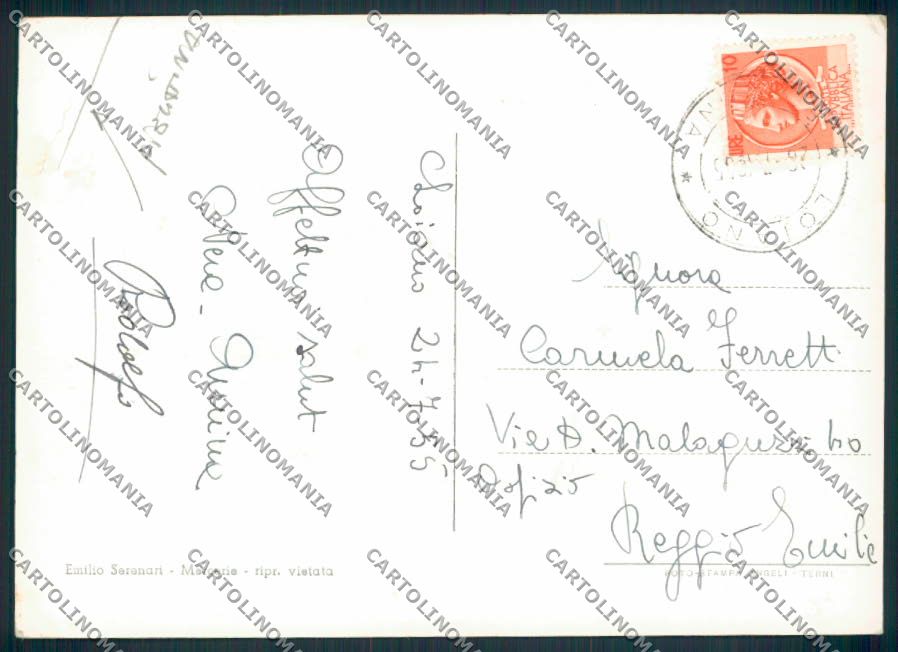 Bologna Loiano PIEGHINA Foto FG cartolina EE0941 – retro