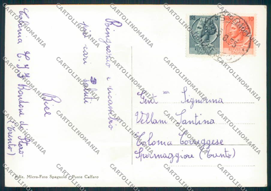 Trento Bondone Foto FG cartolina EE0949 – retro