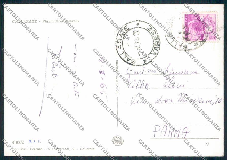 Varese Gallarate Foto FG cartolina EE0975 – retro