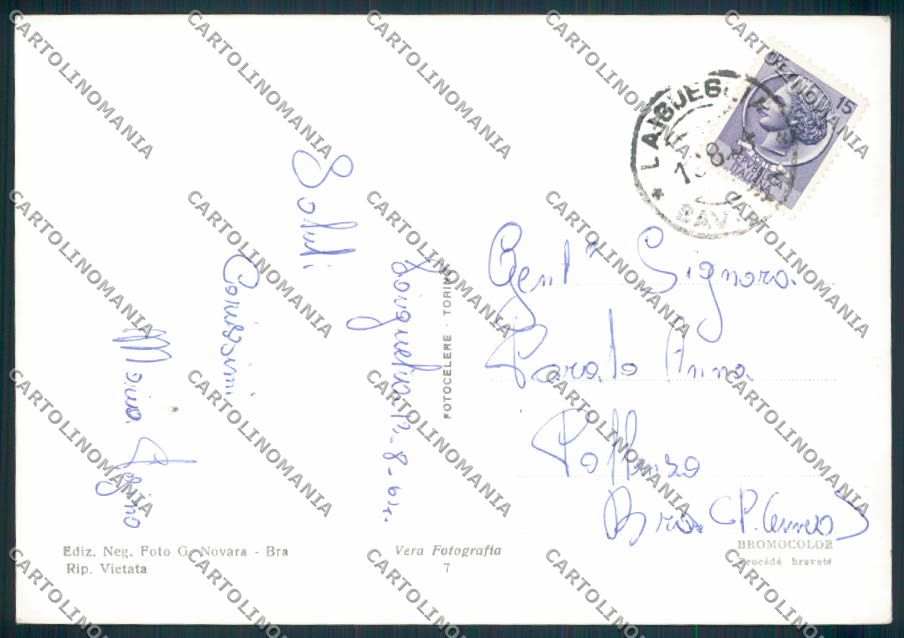 Savona Laigueglia Foto FG cartolina EE0976 – retro