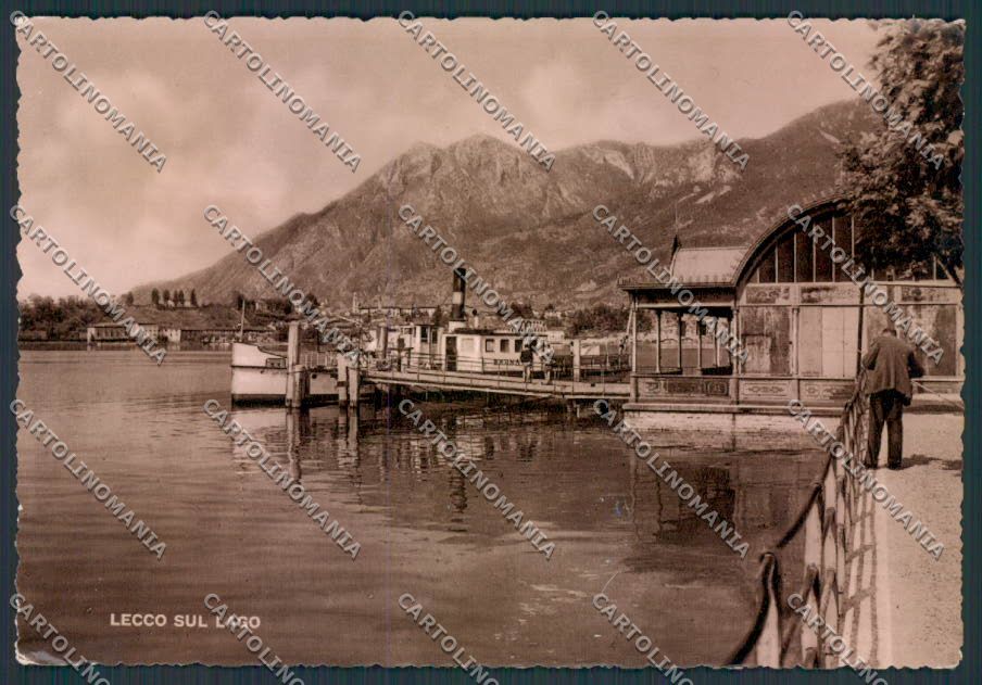 Lecco Battello Foto FG cartolina EE0980 – fronte