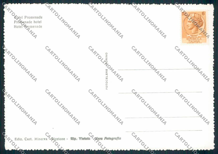 Rimini Riccione Foto FG cartolina EE0992 – retro