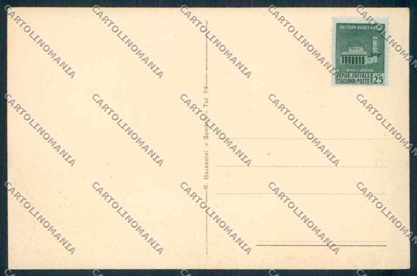 Sondrio cartolina EE1007 – retro
