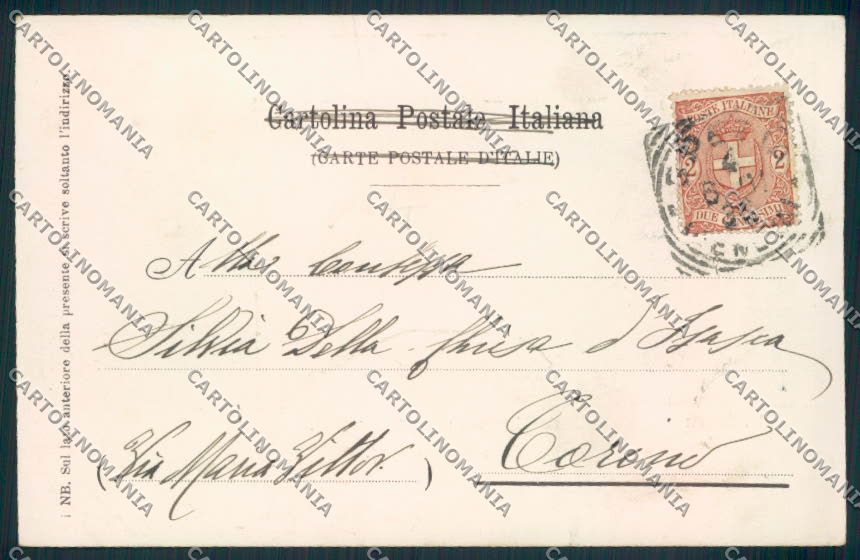 La Spezia Nave Regina Margherita cartolina EE1057 – retro