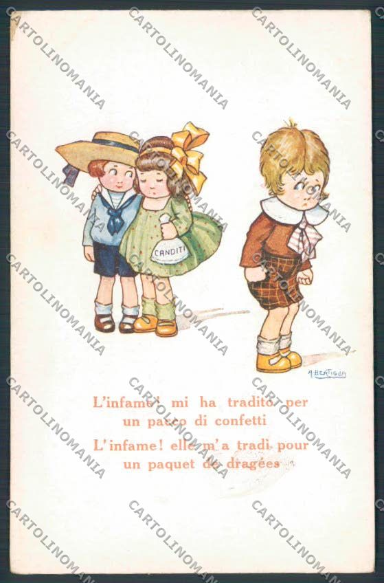 Bertiglia Children cartolina EE1196 – fronte