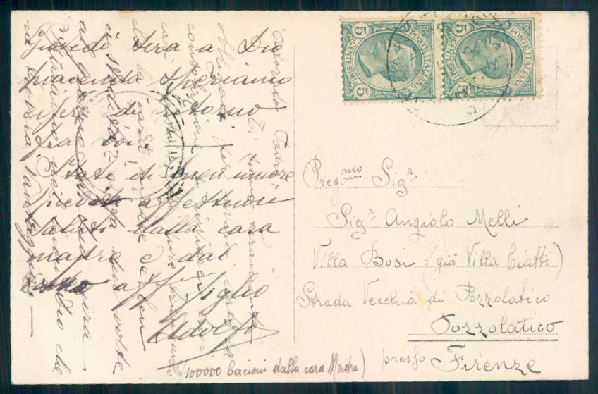 Bologna Porretta cartolina EE3082 – retro