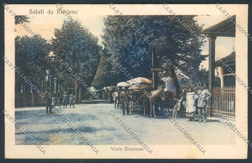 Rimini Riccione Stazione cartolina EE3117 – fronte