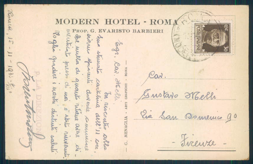 Roma Città cartolina EE3137 – retro