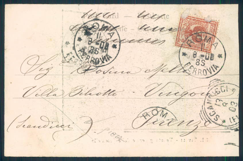 Roma Tivoli cartolina EE3153 – retro