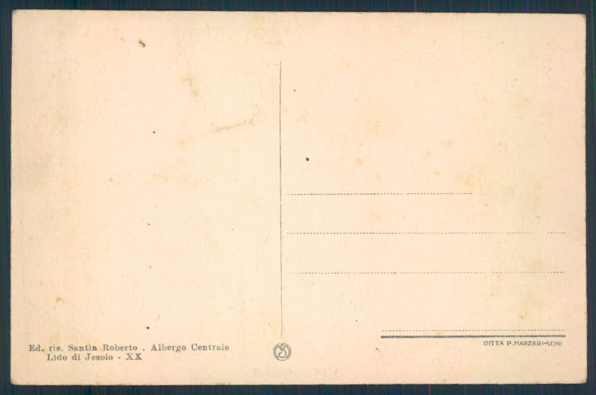 Venezia Jesolo cartolina EE3174 – retro