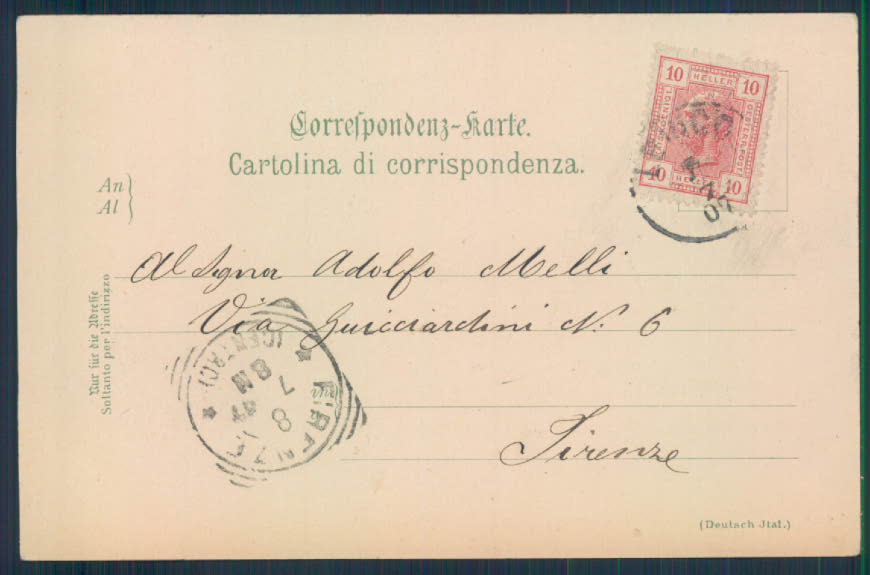 Trento Levico cartolina EE3184 – retro