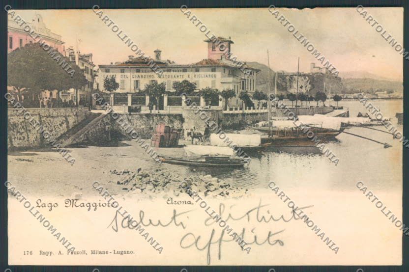 Novara Arona ABRASA cartolina EE3230 – fronte