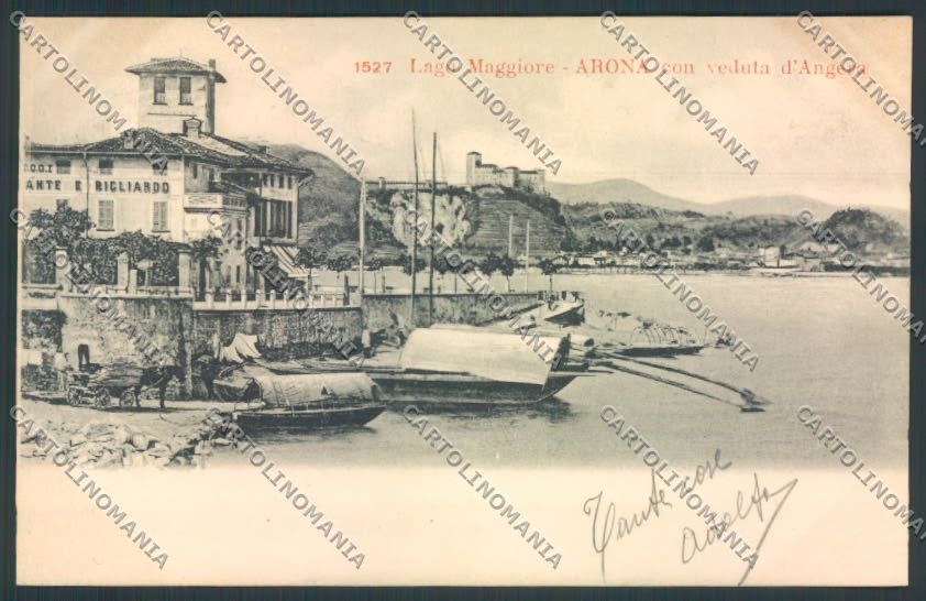 Novara Arona cartolina EE3231 – fronte