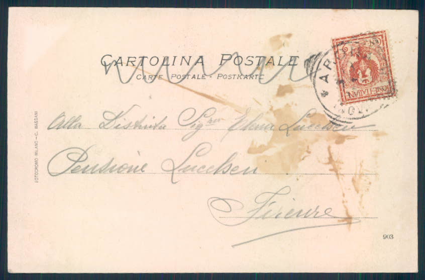 Novara Arona cartolina EE3236 – retro