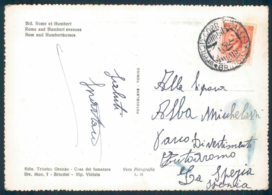 Brindisi Città Foto FG cartolina EE3243 – retro