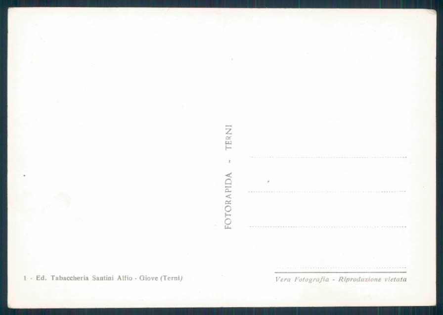 Terni Giove Foto FG cartolina EE3253 – retro