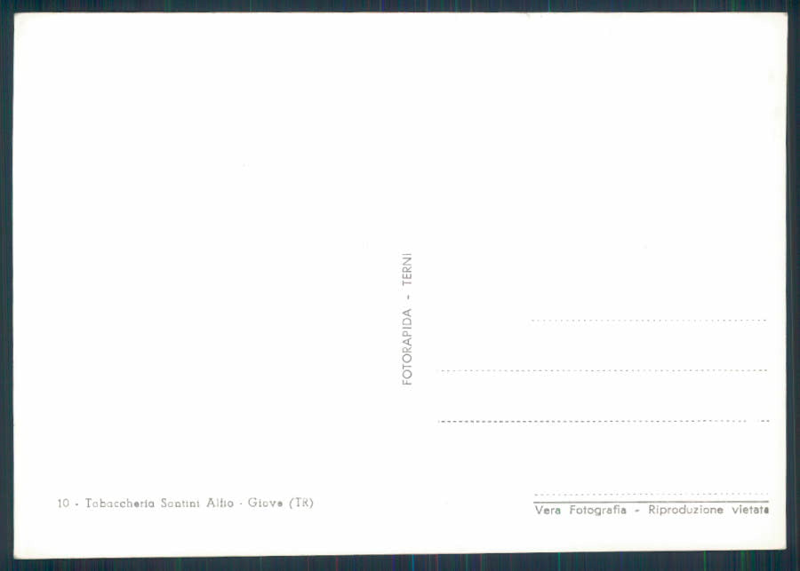 Terni Giove Foto FG cartolina EE3263 – retro