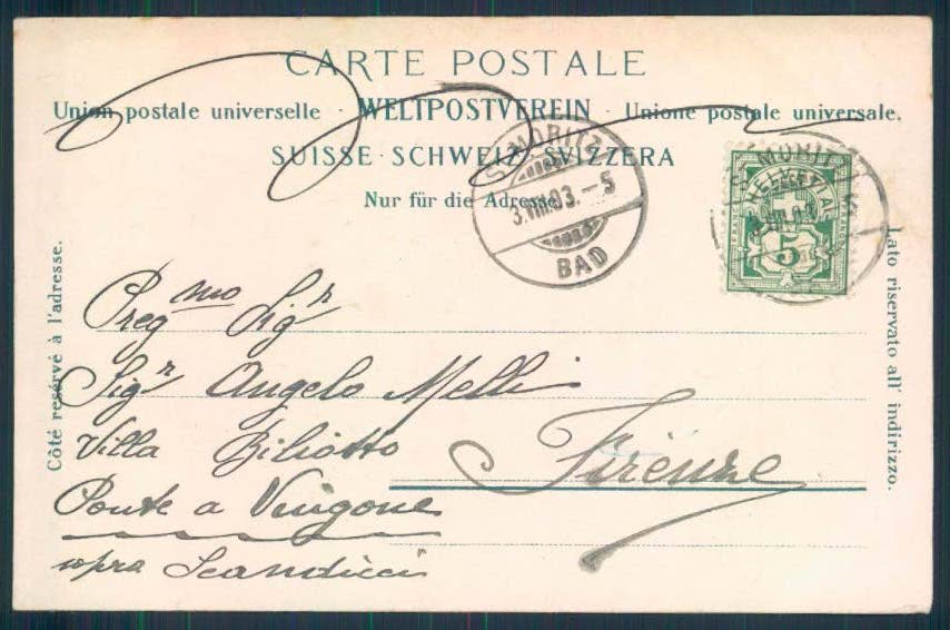 Svizzera Grigioni Sankt Moritz cartolina EE3294 – retro