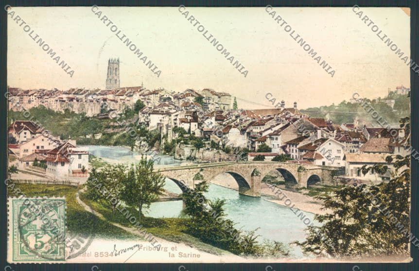 Svizzera Sarine Fribourg cartolina EE3301 – fronte