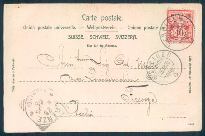 Svizzera Berna Krattigen Gruss cartolina EE3306 – retro