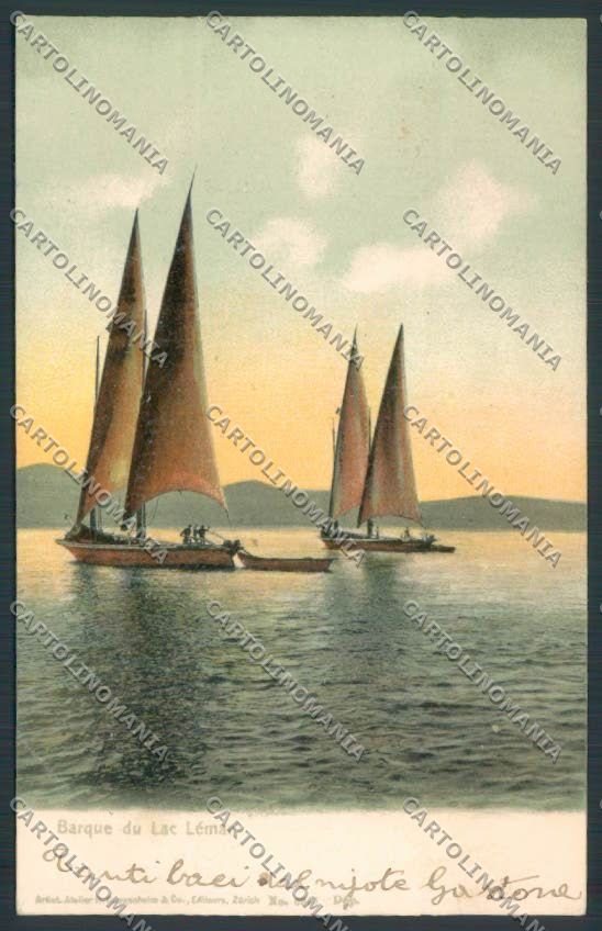 Svizzera Lac Léman cartolina EE3308 – fronte