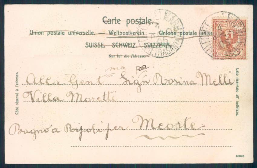 Svizzera Lac Léman cartolina EE3308 – retro