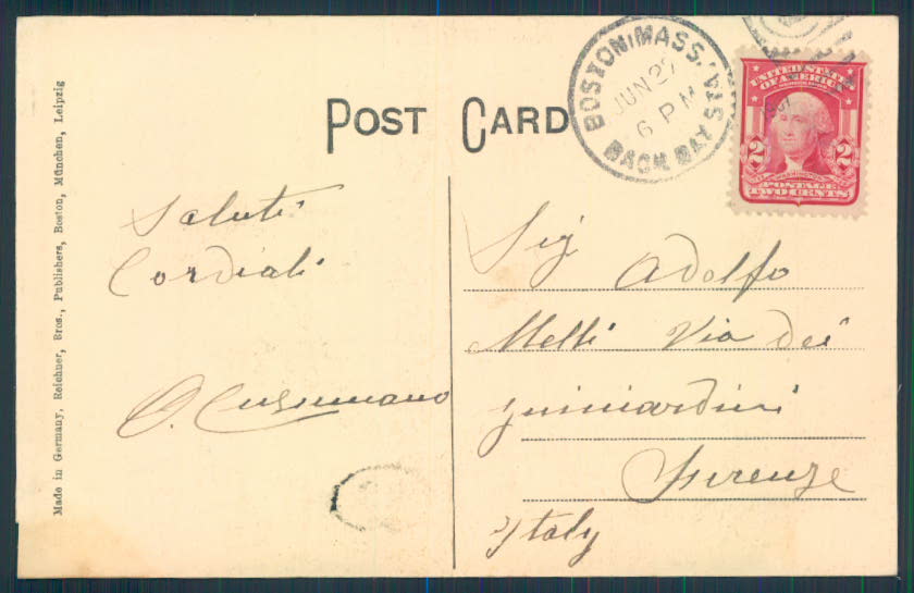 USA Boston postcard cartolina EE3335 – retro