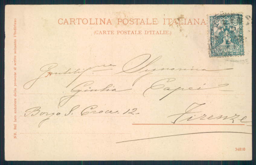 Ravenna Faenza mercato cartolina EE3684 – retro