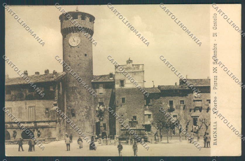 Viterbo Bagnaia PIEGA cartolina EE3717 – fronte