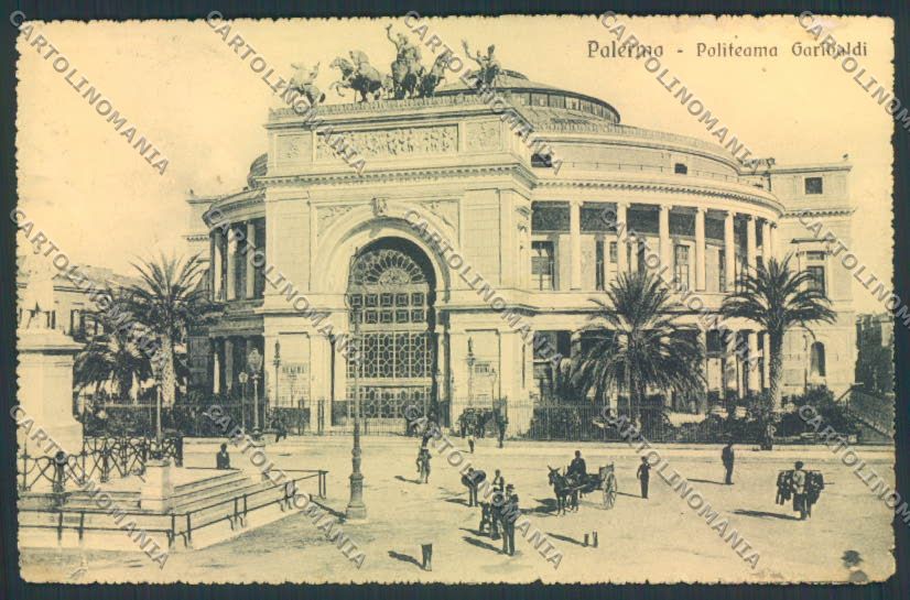 Palermo città Politeama cartolina EE3748 – fronte