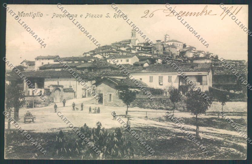 Asti Montiglio cartolina EE3754 – fronte