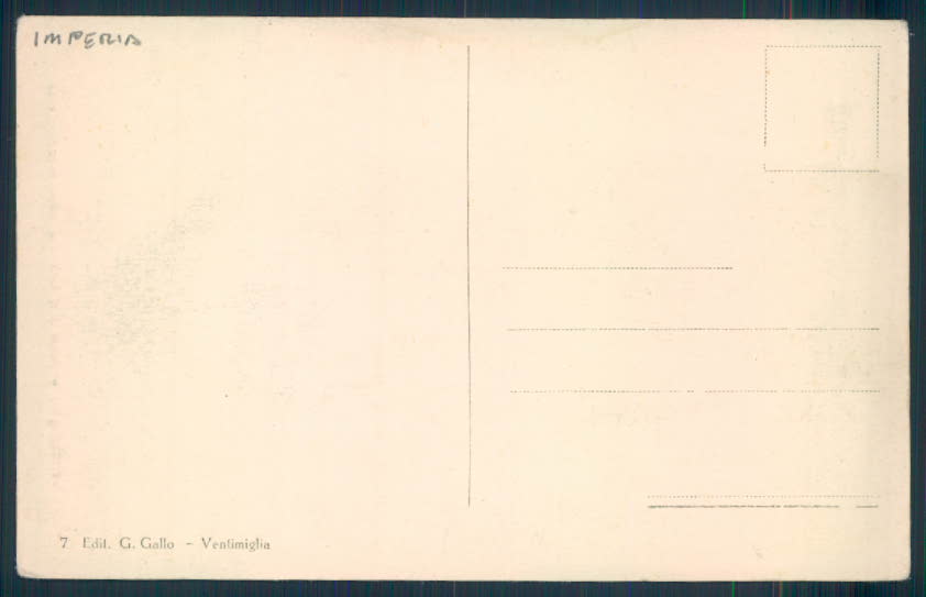 Imperia Ventimiglia cartolina EE3767 – retro