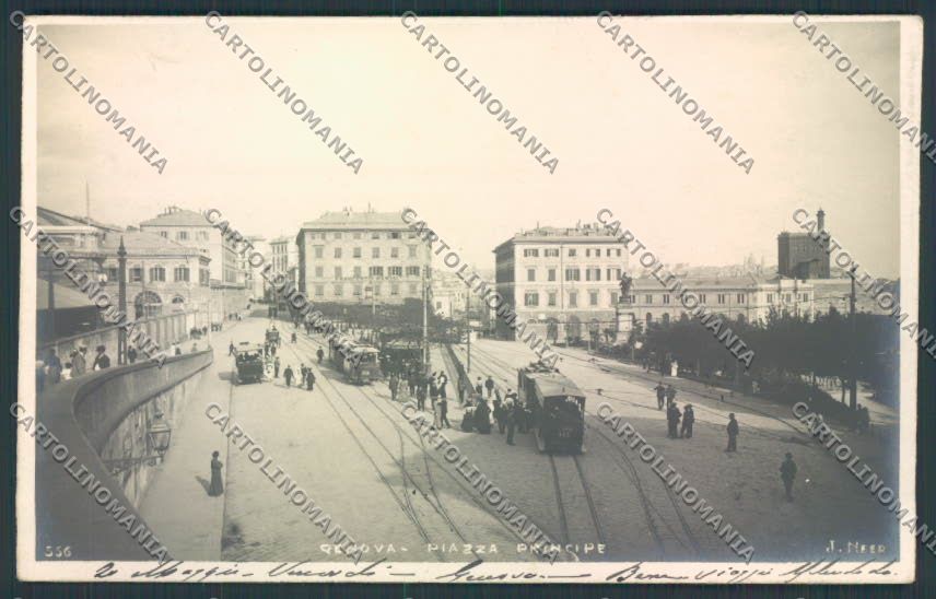 Genova Piazza Principe Tram cartolina EE3768 – fronte
