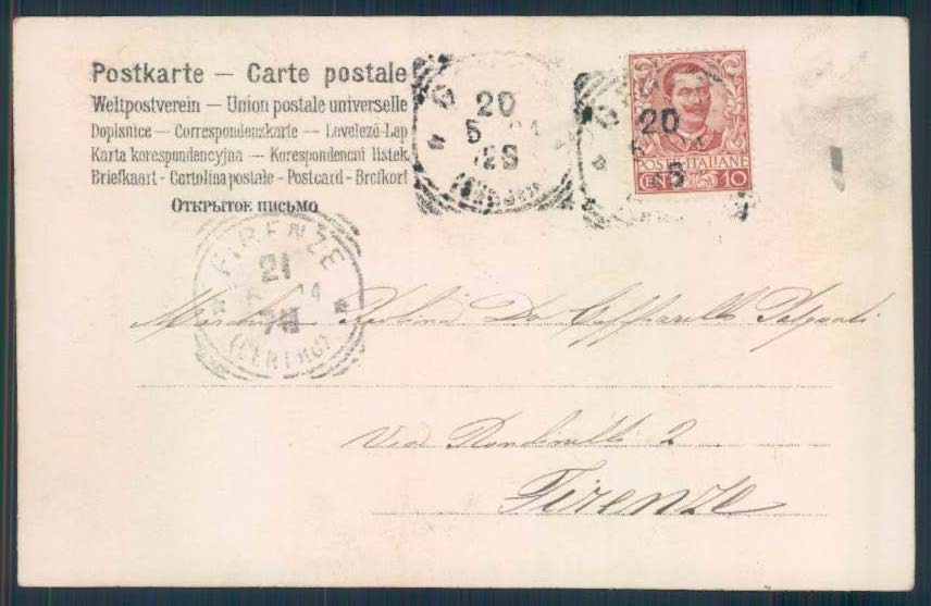 Genova Piazza Principe Tram cartolina EE3768 – retro