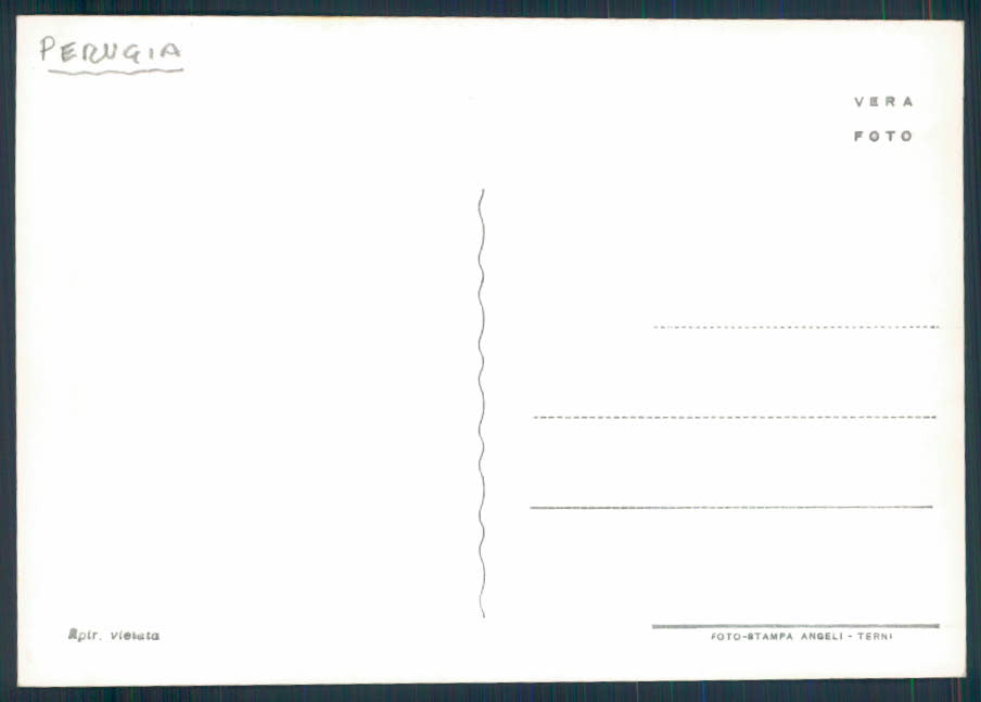 Perugia Foligno Foto FG cartolina EE3801 – retro