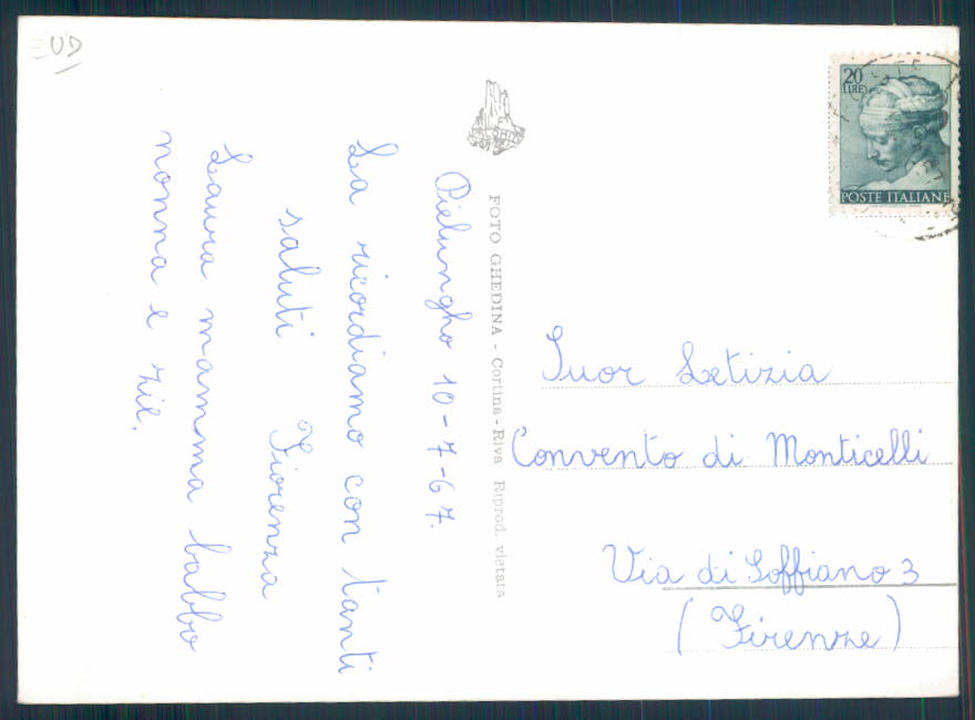 Pordenone Pielungo Foto FG cartolina EE3818 – retro