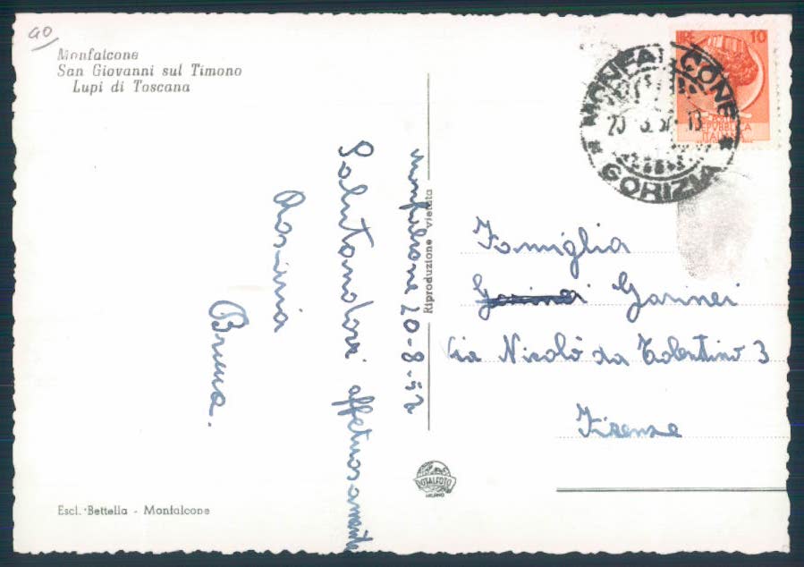 Gorizia Monfalcone Foto FG cartolina EE3825 – retro