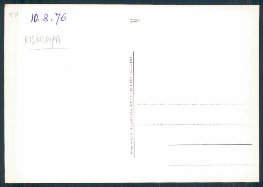 Trento Pellizzano RISTAMPA FG cartolina EE3840 – retro