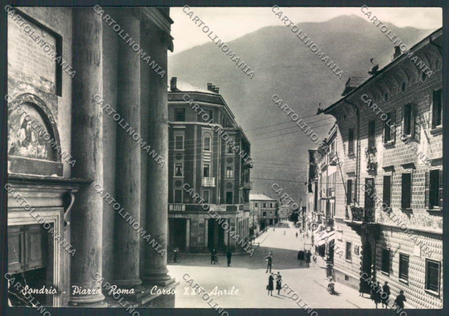 Sondrio città PIEGHINE Foto FG cartolina EE3854 – fronte