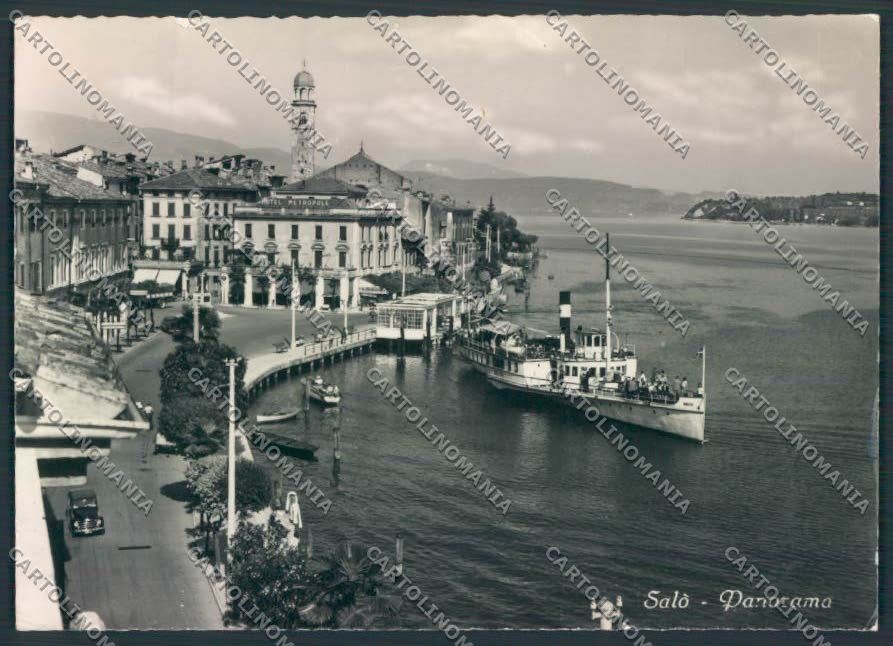 Brescia Salò Battello Foto FG cartolina EE3870 – fronte