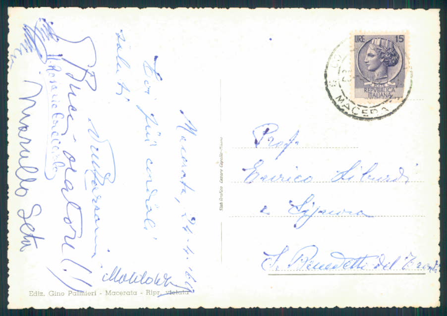 Macerata città Foto FG cartolina EE3897 – retro