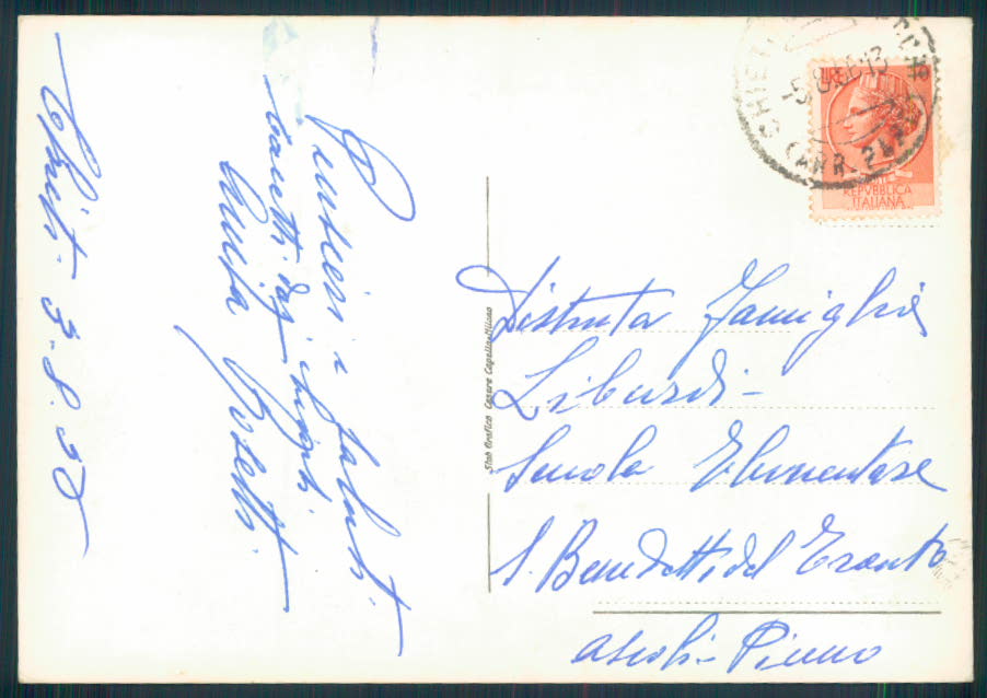 Chieti città Foto FG cartolina EE3924 – retro
