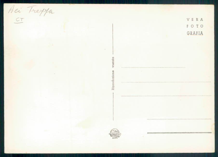 Catania Aci Trezza Foto FG cartolina EE3947 – retro
